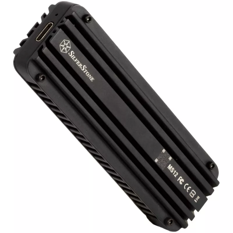 SSD enclosure Silverstone MS12 Black M.2