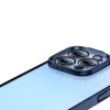 Protective case Baseus for iPhone 14 Pro — transparent glitter blue