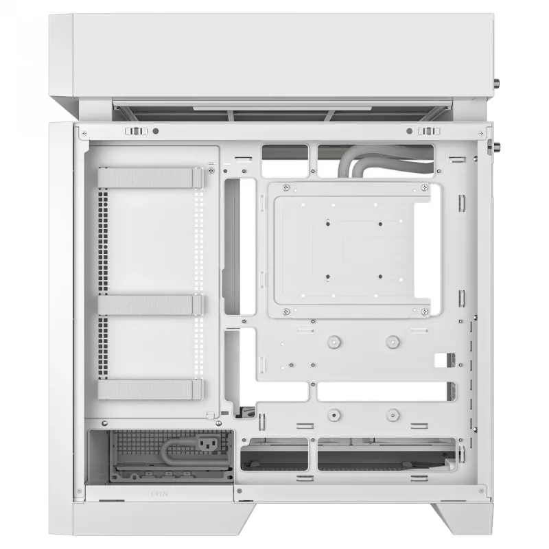 Desktop PC case DeepCool CL6600 WH — white, supports ATX/PS2/SFX/SFX-L PSUs, 140 mm front, 120/140 mm top/rear, 2.5 inch & 3.5 inch drives