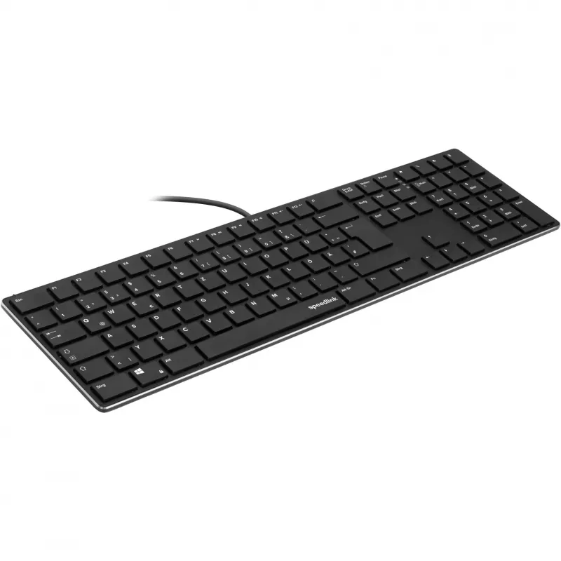 Keyboard SPEEDLINK SL-640010-BK USB German Black Full-size 110 keys