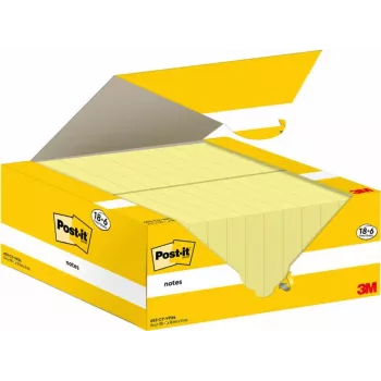 Post-It 653-CY-VP24 Sticky Notes Rectangle Yellow 100 Sheets (653-CY-VP24)