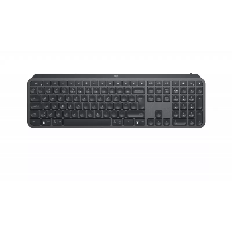 Logitech MX Keys for Business - Keyboard - backlit - Wireless - Bluetooth, 2,4 GHz - QWERTY - GB - Graphite (920-010250)