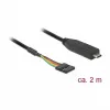 Serial Cable DeLOCK 63947 USB 2.0 Type-C 2m