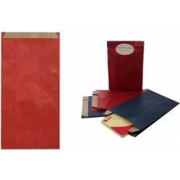 Gift bag agipa 101654, blue kraft paper, 180 × 350 mm, 50 g/m²