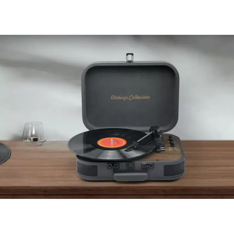 Muse Turntable Stereo System with Bluetooth Out | MT-207 DGB | 2x5 W | Bluetooth | Black/Brown