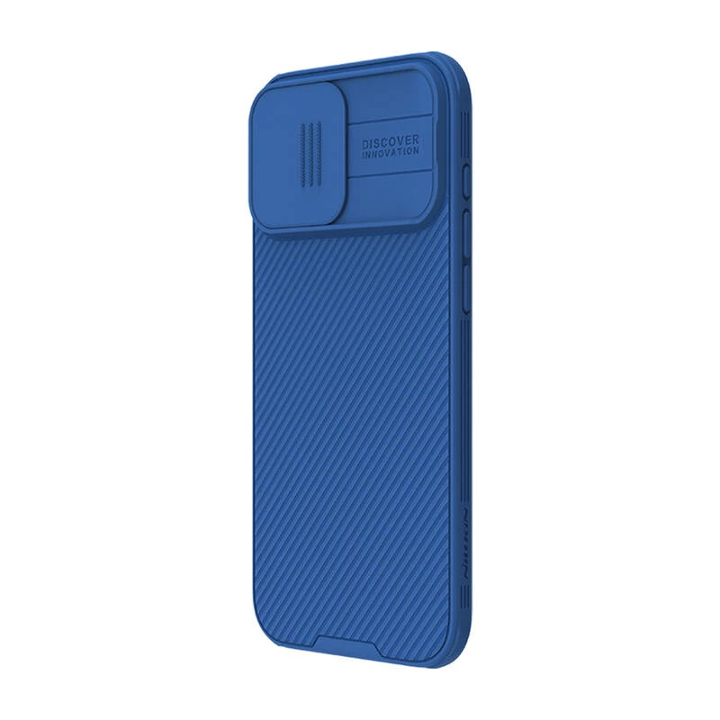 Protective phone case Nillkin CamShield Pro for iPhone 16 Pro Max, blue, sliding camera cover