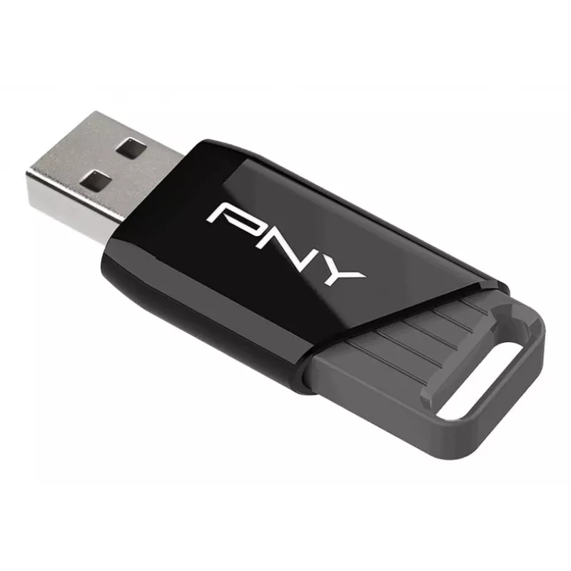 PNY Attaché X, 64 GB, USB Type-A, 3.2 Gen 1 (3.1 Gen 1), 130 MB/s, Dia, Black