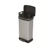 Trash can Curver 23L pedal, metalized finish, 23 liters capacity