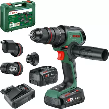 Cordless Impact Drill Driver AdvancedImpact 18V-80 QuickSnap (Green, 2x Lithium-Ion Battery 2,0Ah + 4,0Ah, Carry Case, POWER FOR ALL ALLIANCE)