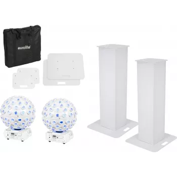 Stage stand set EUROLITE 20000652 100 cm with 2× LED B-40 White Effect