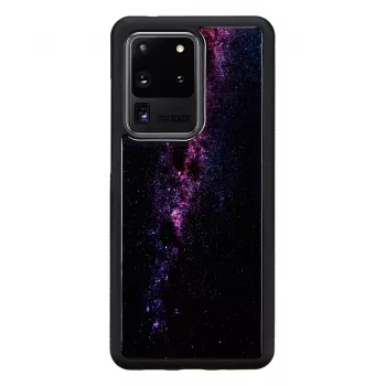 Protective case iKins for Samsung Galaxy S20 Ultra — black Milky Way finish