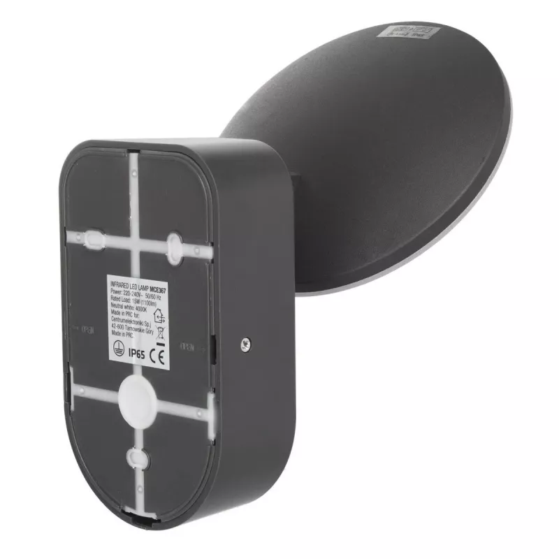 Wall Light MACLEAN MCE367 LED with PIR Sensor, outdoor LED wall lamp with motion detector