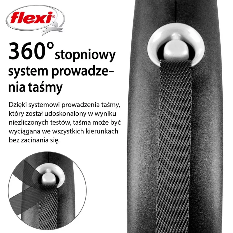 Flexi Black Design L 5 m Dog Retractable lead
