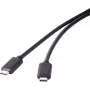 USB 3.1 Gen 2 cable Renkforce 1x USB-C connector 1.50 m Black