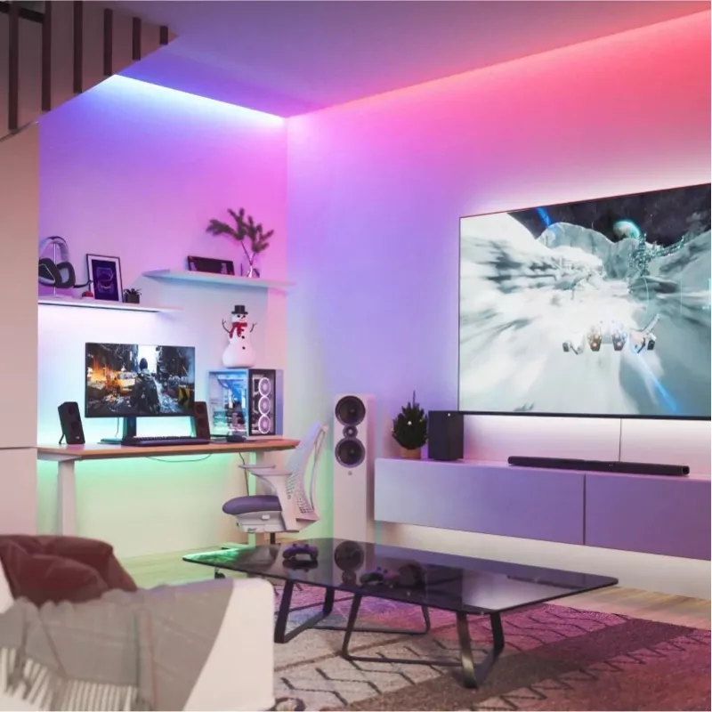 Nanoleaf|Nanoleaf Essentials Light Strips Expansion 2 Meters|23 W|RGBCW|Bluetooth, Thread|2700 - 6500 K