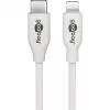 Apple Lightning / USB-C PD charging set 30 Watt, Charger White, 1 Meter Cable, PD