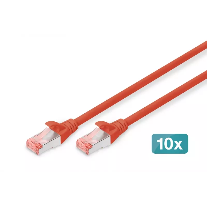 Network Cable Digitus CAT 6 S/FTP RJ-45 5m Red