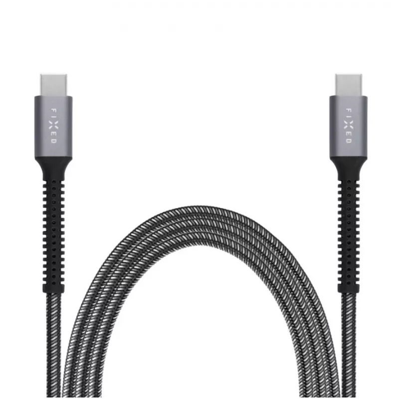 Car power adapter FIXED FIXDA-CC12-GR — 12V DC input, USB-C and USB outputs