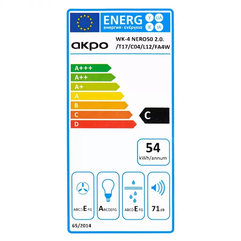 AKPO WK-4 Black LINE 2.0 60 BLACK T300 LED linear hood/actuator