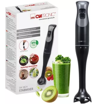 Immersion blender CLATRONIC SM 3824 — 600W, 2-speed, stainless steel blade, black