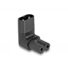 DeLOCK Netzadapter IEC 60320 C8 to C7 Plug Socket 2.5 A 90° Black