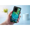 Protective phone case iKins for Samsung Galaxy S20 Ultra — black water lilies print