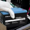 Rechargeable LiFePO4 battery QOLTEC 10Ah 12.8V 128Wh with integrated BMS