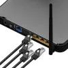 LAN patchcord Extralink Cat5e FTP 1 m, F/UTP shielded, RJ-45 to RJ-45, black
