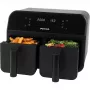 Air Fryer Petra PT4750BLKVDEEU7, Dual‑chamber, 3.7 L capacity, Black