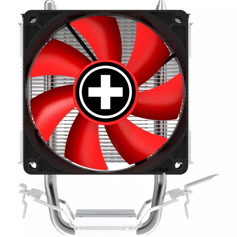 Xilence A402 Processor Cooler 9.2 cm Black, Red, Silver