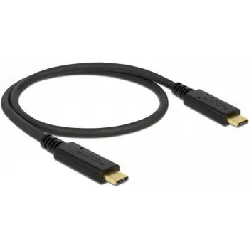 USB Cable DeLOCK 83043 USB 2.0 0.5m USB C Black