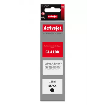 Ink bottle ActiveJet AC-G41BK for Canon printers — compatible replacement for Canon GI-41BK, 135 ml, black