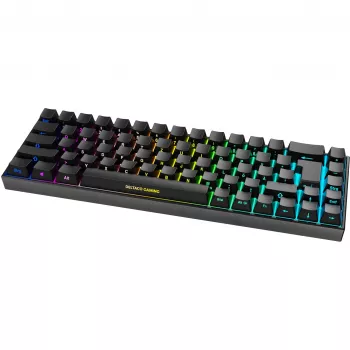 Deltaco GAM-100-DE - 65% - USB + Bluetooth - mechanical switch - QWERTZ - RGB-LED - Black