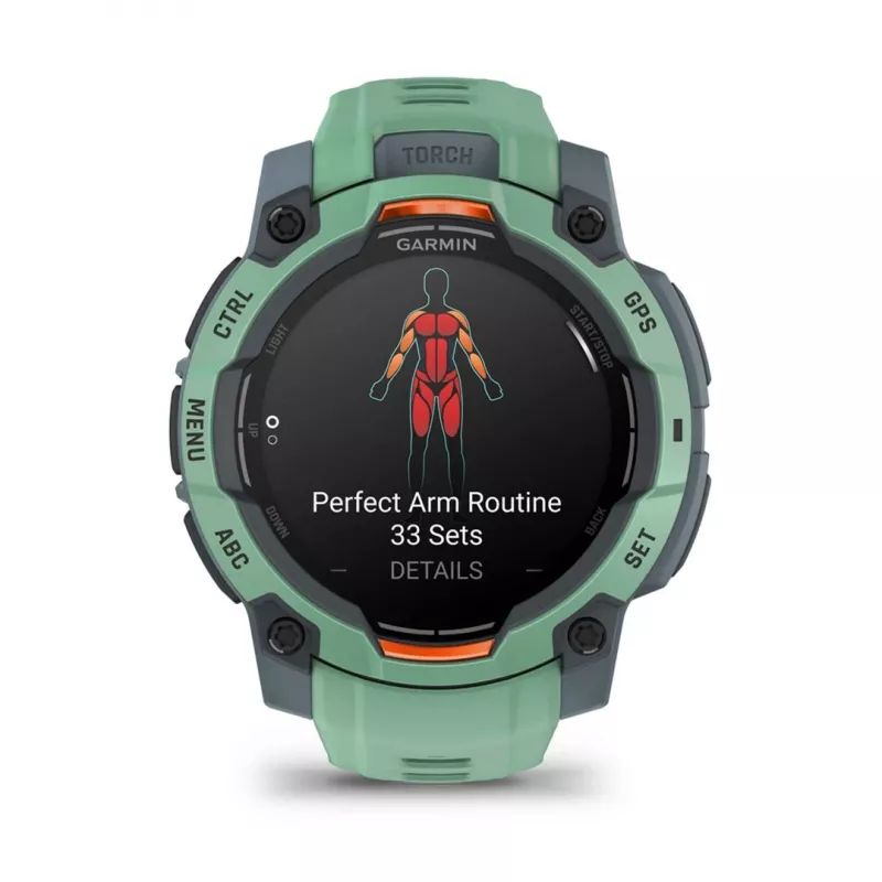 Garmin Instinct 3 AMOLED 3.05 cm (1.2) 45 mm Digital 390 x 390 pixels Touchscreen Green GPS (satellite)
