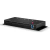 Lindy 7 Port USB 3.0 Metal Hub, USB 3.2 Gen 1 (3.1 Gen 1) Type-A, 5000 Mbit/s, Black, 0.8 m, 185 mm, 75 mm