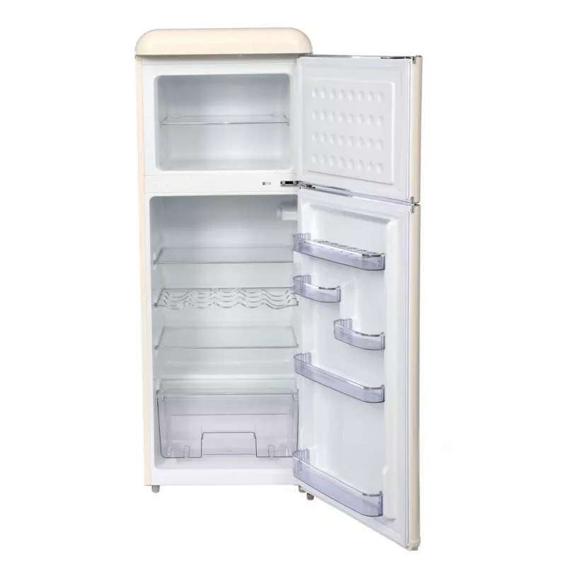 Ravanson fridge-freezer LKK-210RC — freestanding 157 L fridge / 51 L freezer, A++ energy, R600a, 54.5×58.5×147 cm, 39 dB