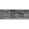 Building Set Cobi Trabant 601 — 72 Pieces, Miniature Model Car Construction Kit