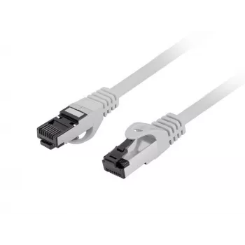 Network patch cable LANBERG Cat8 S/FTP (S-STP) RJ-45–RJ-45 Grey 0.5 m