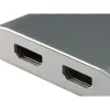 Equip USB Type C to 2 x HDMI Female Adapter, 3.2 Gen 1 (3.1 Gen 1), USB Type-C, HDMI output, 4096 x 2160 pixels