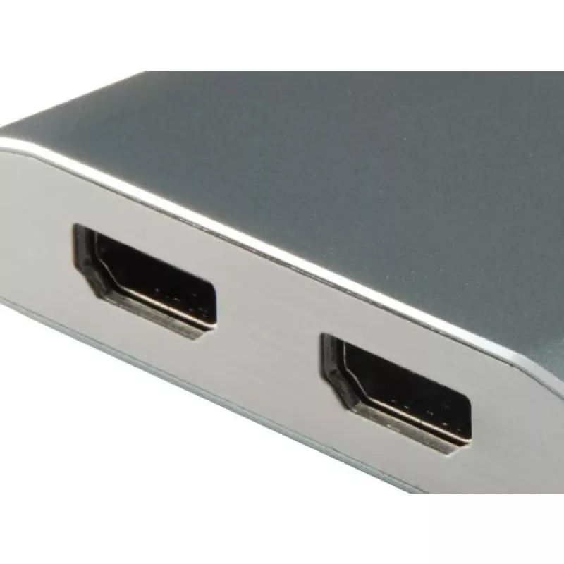 Equip USB Type C to 2 x HDMI Female Adapter, 3.2 Gen 1 (3.1 Gen 1), USB Type-C, HDMI output, 4096 x 2160 pixels