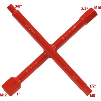 KS TOOLS Sanitary Cross Wrench, 7 Funktionen (116.6000)