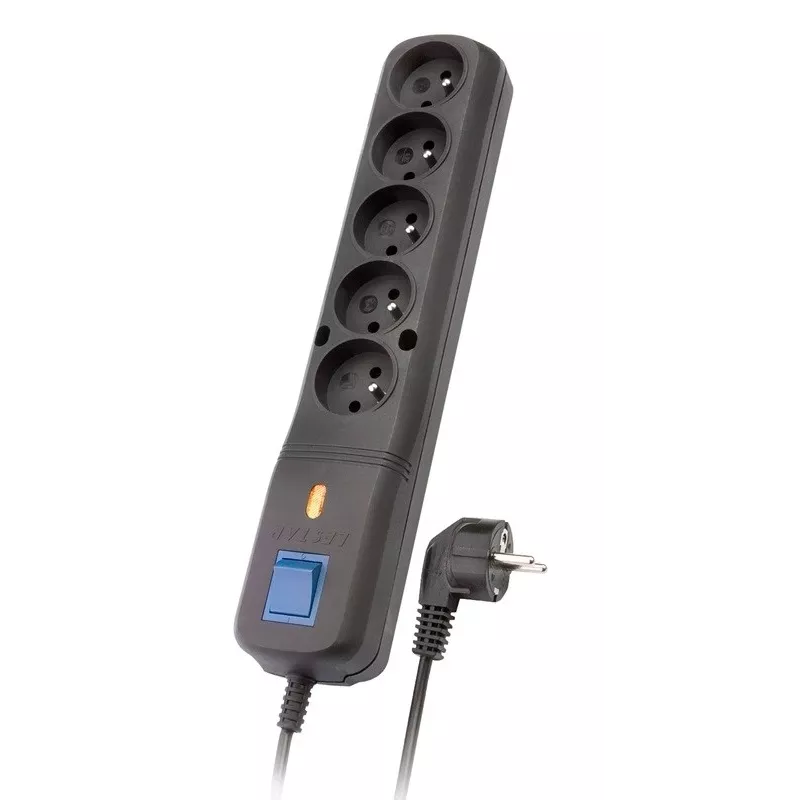 Lestar 5w Lv-530wa, surge protector, 1.5m, Black Lv-530w G-a K. Cz 1,5m