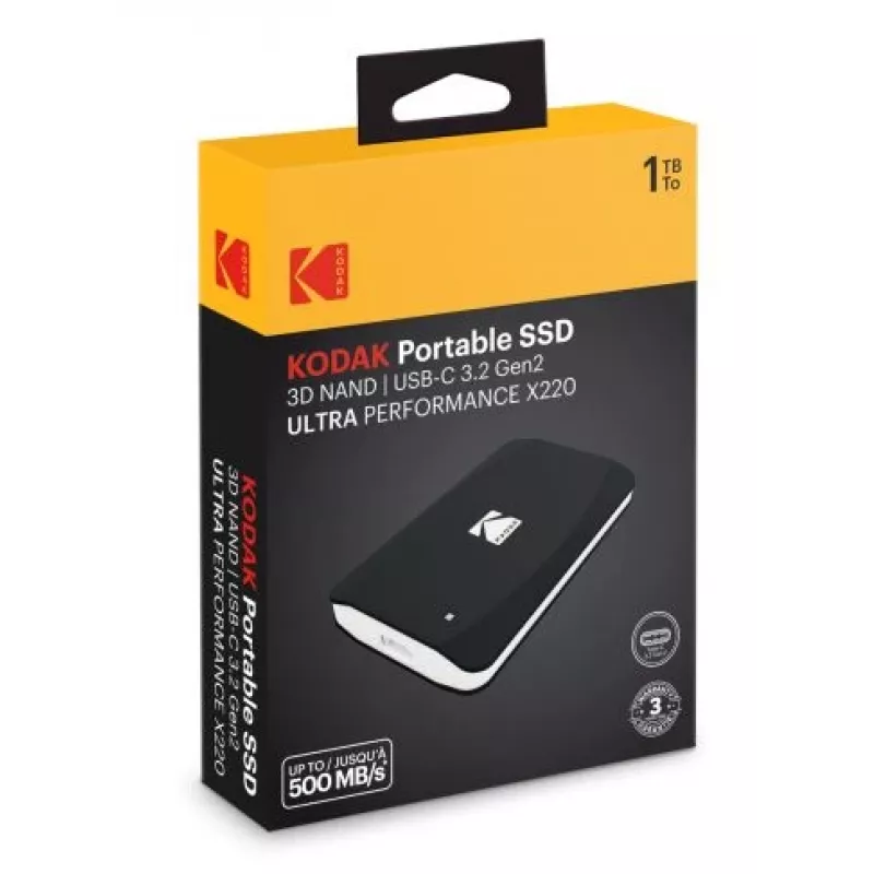 SSD disk Kodak 1TB Portable 2.5 inch 3.2Gen2 X220