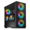 SAVIO PC Case Raptor X1 ARGB Glass/Mesh Black