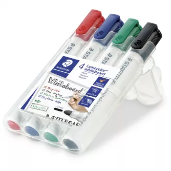 Marker Staedtler Lumocolor 351 WP4 Bullet tip Black Blue Green Red