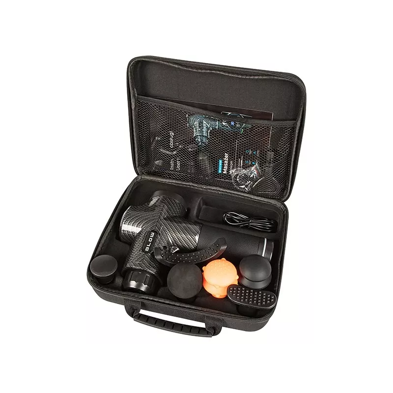 Handheld percussive massage gun BLOW Wave 4000 model 44-340# — 32 intensity levels, 2200 mAh battery, USB-C
