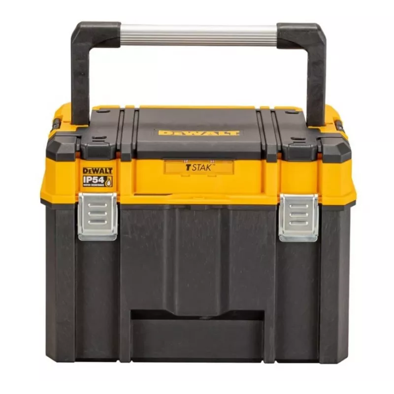 Tool box DeWalt DWST83343-1 — aluminum/plastic, waterproof, hinged lid, lockable, 1 compartment, 440×333×323 mm