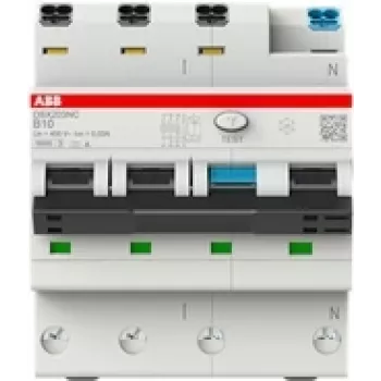 ABB RCBO Switch DSX203NCA-B16/0.03 6kA 3P+N A B 16 30mA (2CSR256192R1165)
