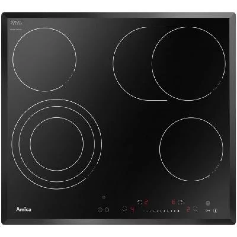 Ceramic Hob Amica Pc 6411FTS Childlock Timer