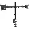 Dual monitor desk mount MONTIS Dual Monitor Mount Everest MT015, 13–27 inch, 2 arms, max 16 kg, VESA 75x75–100x100, black